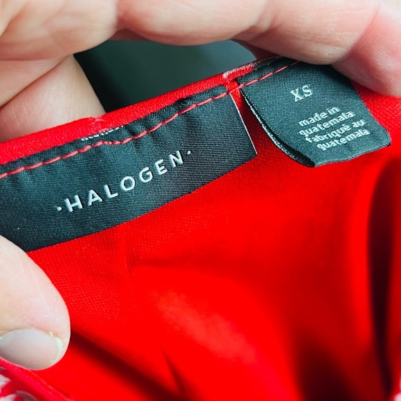 Halogen women’s Floral print tie waist long sleeve dress size XS - Picture 10 of 12